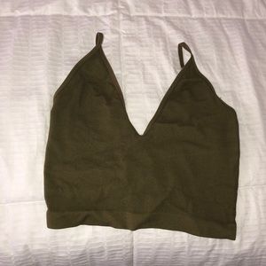 Dark green tank top